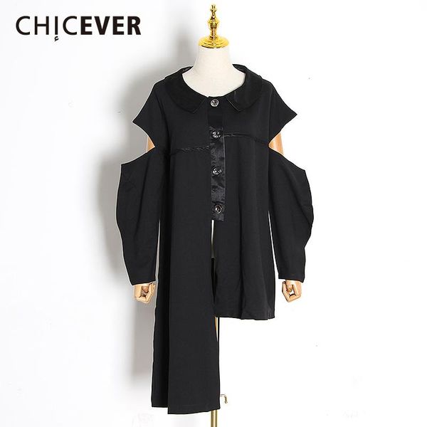 women's jackets chicever casual patchwork asymmetrical women jacket lapel collar lantern long sleeve hollow out loose irregular fashion, Black;brown
women's jackets chicever casual patchwork asymmetrical women jacket lapel collar lantern long sleeve hollow out loose irregular fashion, Black;brown