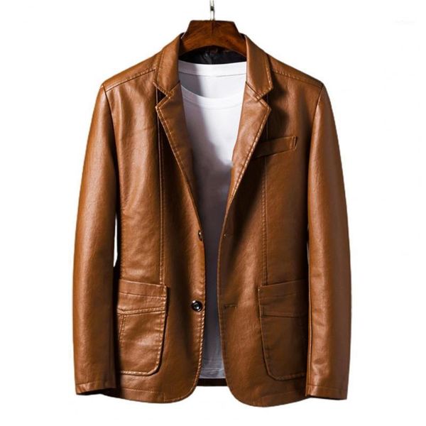 men's jackets drop suit coat faux leather turn-down collar cardigan solid color men formal jacket for meeting, Black;brown
men's jackets drop suit coat faux leather turn-down collar cardigan solid color men formal jacket for meeting, Black;brown