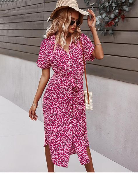 casual dresses women button down midi dress 2021 summer boho short sleeve floral print belted loose shirt s-xl, Black;gray
casual dresses women button down midi dress 2021 summer boho short sleeve floral print belted loose shirt s-xl, Black;gray