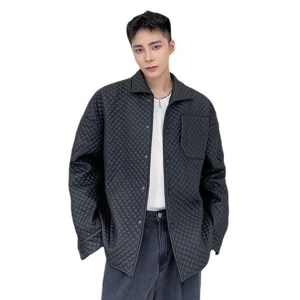 men's jackets men korean style loose casual vintage plaid jacket harajuku trend coat autumn winter thick cotton padded pu leather, Black;brown
men's jackets men korean style loose casual vintage plaid jacket harajuku trend coat autumn winter thick cotton padded pu leather, Black;brown