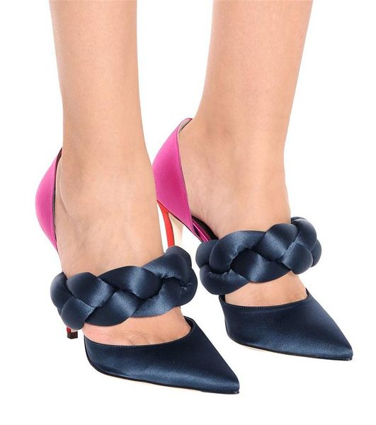 sestito girls sweety twist braid mixed color stiletto heels dress party shoes for ladies strap slip-on pumps female silk, Black
sestito girls sweety twist braid mixed color stiletto heels dress party shoes for ladies strap slip-on pumps female silk, Black