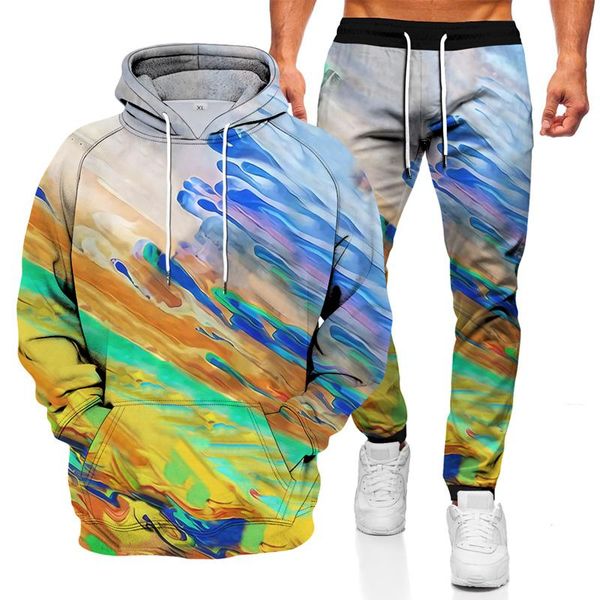 men's tracksuits 2021 spring and autumn sweater suit pullover 2 piece hoodie + trousers fashion splash ink sportswear, Gray
men's tracksuits 2021 spring and autumn sweater suit pullover 2 piece hoodie + trousers fashion splash ink sportswear, Gray