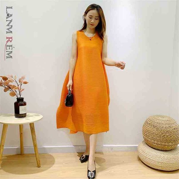 pleated loose solid color dress summer o-neck sleeveless folded women's mid-length casual clothes 2a130 210526, Black;gray
pleated loose solid color dress summer o-neck sleeveless folded women's mid-length casual clothes 2a130 210526, Black;gray