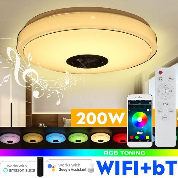 ceiling lights 200w wifi modern rgb led light home lighting app bluetooth music bedroom smart lamp with remote control
ceiling lights 200w wifi modern rgb led light home lighting app bluetooth music bedroom smart lamp with remote control
