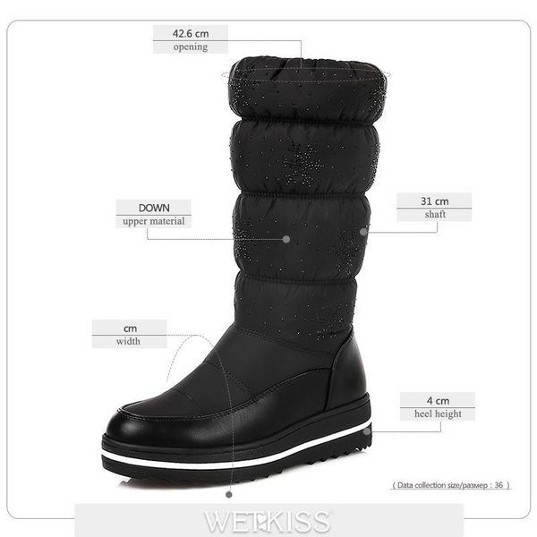 yaerni keep warm thick plush winter women crystal wedges snow boots mid calf fur shoes woman platform e662 j0u0, Black
yaerni keep warm thick plush winter women crystal wedges snow boots mid calf fur shoes woman platform e662 j0u0, Black