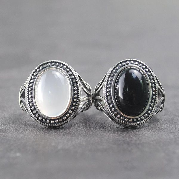 natural black agate chalcedony opening adjustable ring original designer craft hollow charm women thai silver brand jewelry cluster rings, Golden;silver
natural black agate chalcedony opening adjustable ring original designer craft hollow charm women thai silver brand jewelry cluster rings, Golden;silver