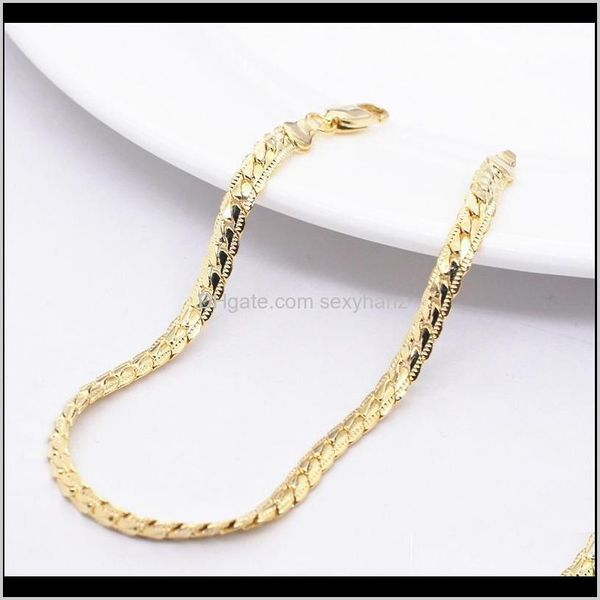 & drop delivery 2021 classics fashionable real 24k yellow gold gf mens woman necklace bracelet jewelry sets solid curb chain abrasion resist, Silver
& drop delivery 2021 classics fashionable real 24k yellow gold gf mens woman necklace bracelet jewelry sets solid curb chain abrasion resist, Silver