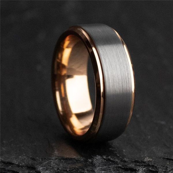 fdlk 8mm stainless steel rose gold ring silver color surface brushed men's wedding band size 6-13 rings, Slivery;golden
fdlk 8mm stainless steel rose gold ring silver color surface brushed men's wedding band size 6-13 rings, Slivery;golden