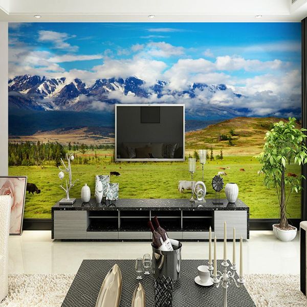 custom size 3d living room bedroom dining tv background pastoral natural scenery prairie wallpaper mural pvc silk wallpapers
custom size 3d living room bedroom dining tv background pastoral natural scenery prairie wallpaper mural pvc silk wallpapers