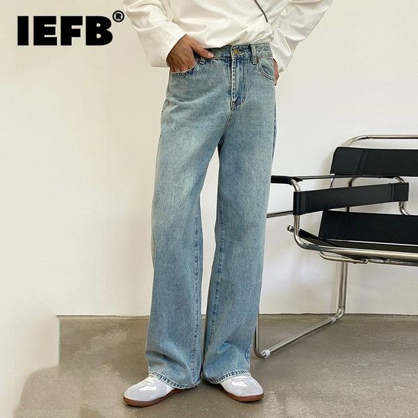 men's jeans iefb loose straight wide leg pants 2021 autumn slim blue trousers korean trend denim long 9y8863
men's jeans iefb loose straight wide leg pants 2021 autumn slim blue trousers korean trend denim long 9y8863