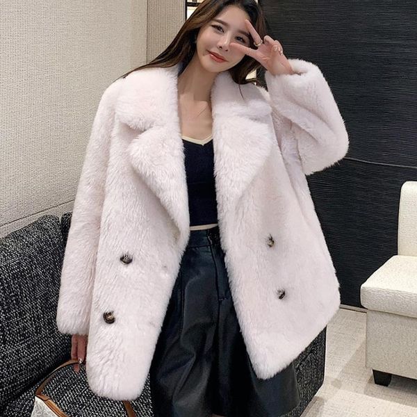 women's fur & faux 2021 real coat women clothes winter sheep shearing coats wool jacket warm korean fashion chaquetas para mujer sqq637, Black
women's fur & faux 2021 real coat women clothes winter sheep shearing coats wool jacket warm korean fashion chaquetas para mujer sqq637, Black