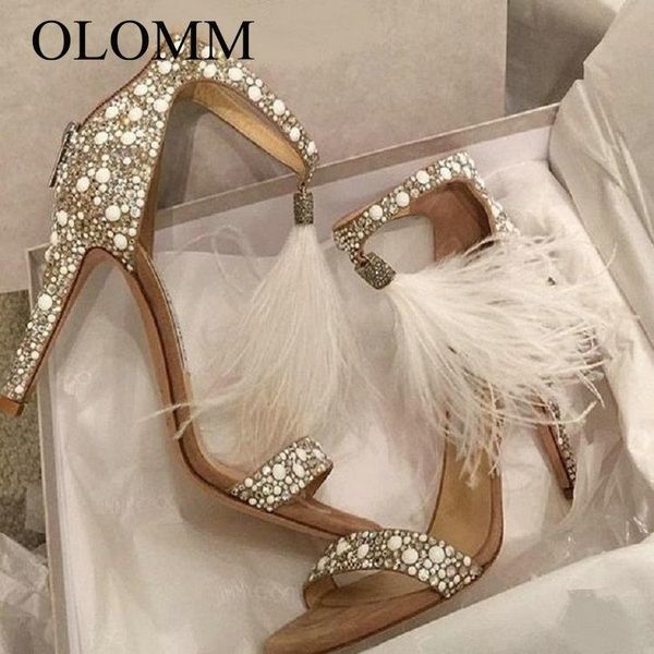 ladies sandals pumps summer rhinestone zipper feather high heels wedding shoes shallow shoes-220, Black
ladies sandals pumps summer rhinestone zipper feather high heels wedding shoes shallow shoes-220, Black