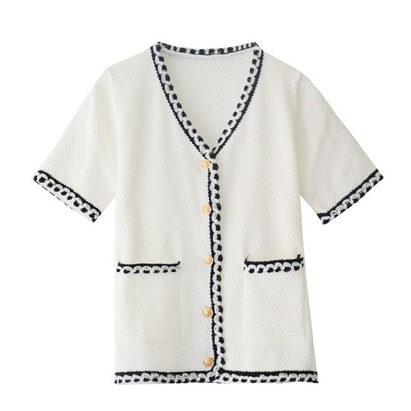 women's knits & tees spring and summer cleavage v contrast single-neck colour-breasted thin cardigan knitted women's clothes fg86, White
women's knits & tees spring and summer cleavage v contrast single-neck colour-breasted thin cardigan knitted women's clothes fg86, White