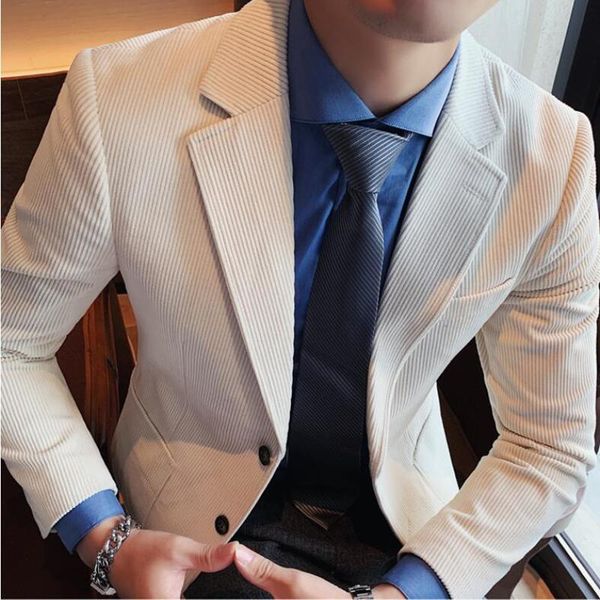 men's corduroy fabric casual business suit/male slim fit fashion leisure blazers/men's jacket brand clothing coats s-5xl suits & b, White;black
men's corduroy fabric casual business suit/male slim fit fashion leisure blazers/men's jacket brand clothing coats s-5xl suits & b, White;black