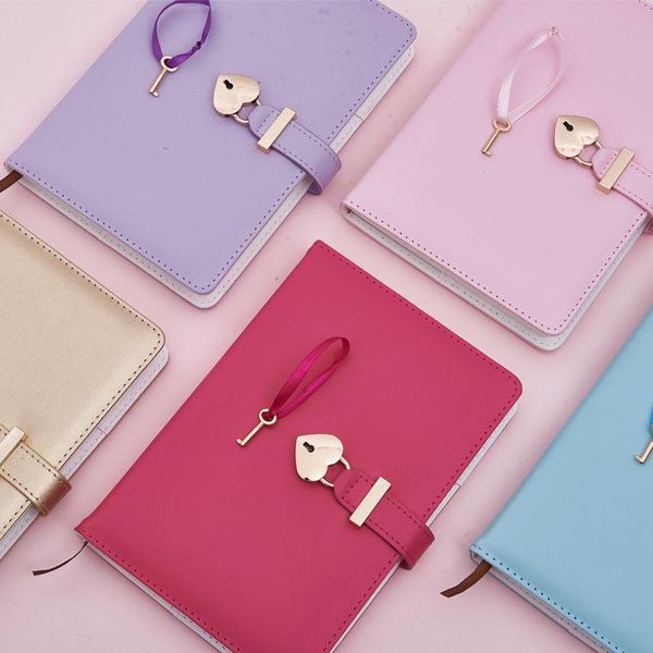 notebook a5 diary with heart lock pu leather school supplies lockable password writing pads girl women gift notebooks notepads, Purple;pink
notebook a5 diary with heart lock pu leather school supplies lockable password writing pads girl women gift notebooks notepads, Purple;pink