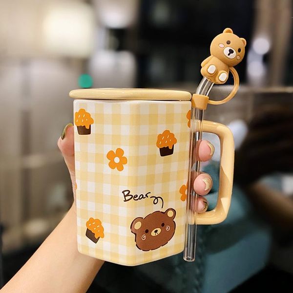 mugs cute girl mug with strawberry straws ceramic lid coffee cup cat bear pattern breakfast creative kawaii
mugs cute girl mug with strawberry straws ceramic lid coffee cup cat bear pattern breakfast creative kawaii
