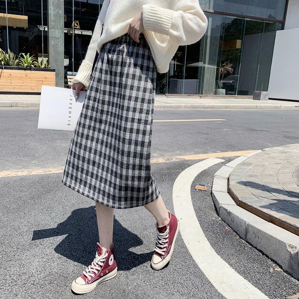 skirts lukaxsikax 2021 autumn winter women skirt vintage plaids waist slim long, Black
skirts lukaxsikax 2021 autumn winter women skirt vintage plaids waist slim long, Black