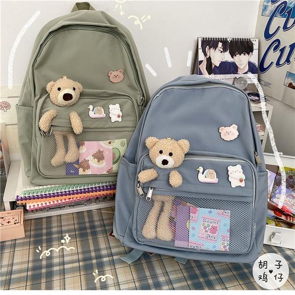 cute bear girl student school bag female korean ins high large capacity backpack
cute bear girl student school bag female korean ins high large capacity backpack