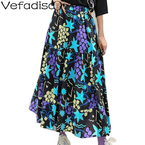 skirts vefadisa women flower printed skirt 2021 summer high waist loose female personality fashion tide zqy044b, Black
skirts vefadisa women flower printed skirt 2021 summer high waist loose female personality fashion tide zqy044b, Black