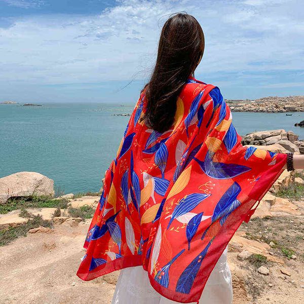 scarves cotton linen spring and summer leav national style seaside vacation sunscreen shawl women's beach towel silk scarf, Blue;gray
scarves cotton linen spring and summer leav national style seaside vacation sunscreen shawl women's beach towel silk scarf, Blue;gray