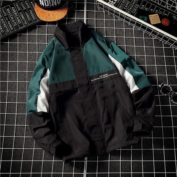 hip hop jackets men windbreaker loose large size zipper casual coat patchwork autumn women jacket thin men's, Black;brown
hip hop jackets men windbreaker loose large size zipper casual coat patchwork autumn women jacket thin men's, Black;brown