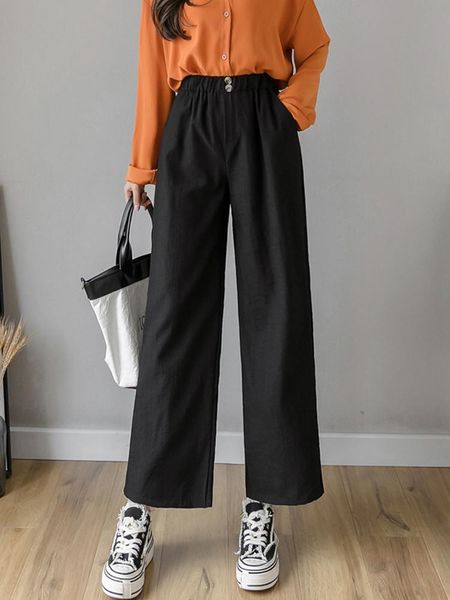 women's pants & capris girls' spring and summer 2021 junior high school students' loose cotton casual thin nine point wide le, Black;white
women's pants & capris girls' spring and summer 2021 junior high school students' loose cotton casual thin nine point wide le, Black;white