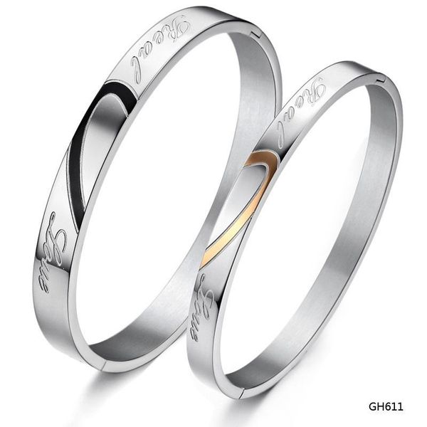 titanium steel bracelet, splicing love, couples bangles, valentine's day gifts, fashion jewelry wholesale bangle, Black
titanium steel bracelet, splicing love, couples bangles, valentine's day gifts, fashion jewelry wholesale bangle, Black