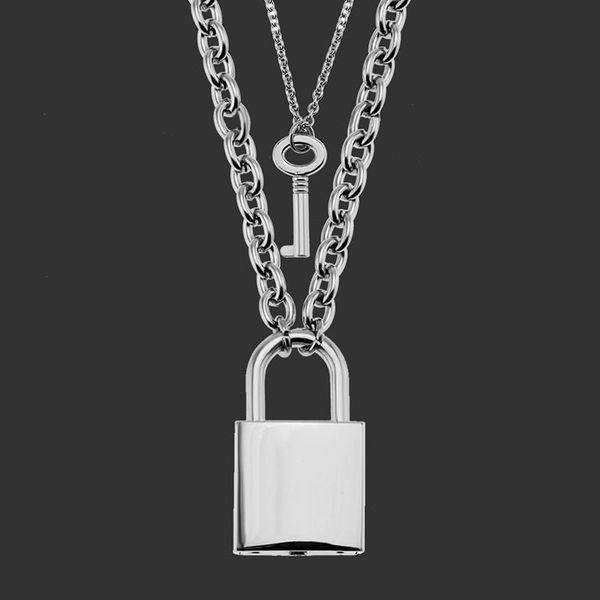 chains padlock necklace stainless steel chain lock keychain for men women pair, Silver
chains padlock necklace stainless steel chain lock keychain for men women pair, Silver