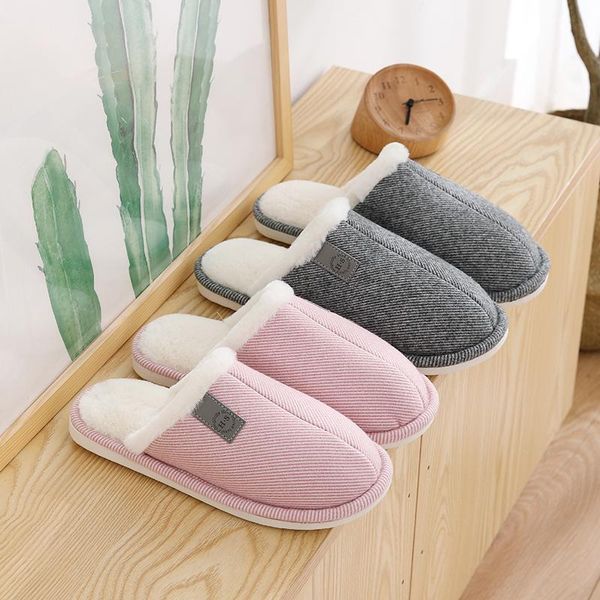 home outdoor cotton slippers winter woman fashionable plush women's men couple shoes, Black
home outdoor cotton slippers winter woman fashionable plush women's men couple shoes, Black
