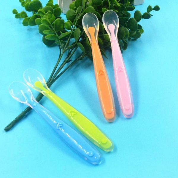 spoons baby spoon silicone soft sensing temperature kitchen children tableware healthy infant soup ladle
spoons baby spoon silicone soft sensing temperature kitchen children tableware healthy infant soup ladle