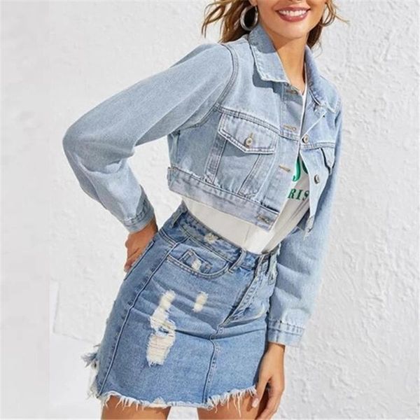 women's jackets 2021 fashion short retro jeans cropped long sleeve female denim vintage street motorcycle coats, Black;brown
women's jackets 2021 fashion short retro jeans cropped long sleeve female denim vintage street motorcycle coats, Black;brown