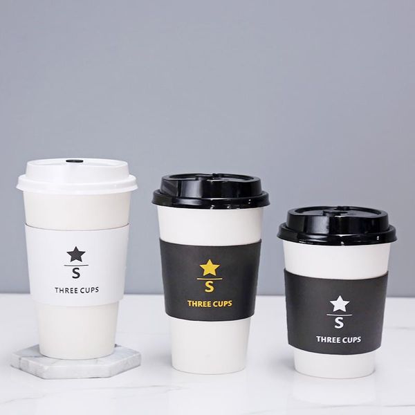 disposable cups & straws 50pcs net red thick coffee cup drink milk tea paper takeaway packaging wtih lid stamping holder
disposable cups & straws 50pcs net red thick coffee cup drink milk tea paper takeaway packaging wtih lid stamping holder
