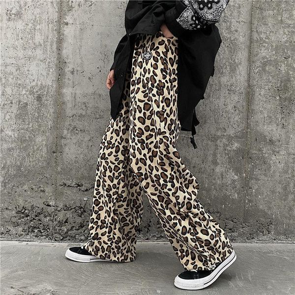 men's pants 218-1-k173p52 early spring ins high street hip hop leopard print loose mop for boys and girls, Black
men's pants 218-1-k173p52 early spring ins high street hip hop leopard print loose mop for boys and girls, Black