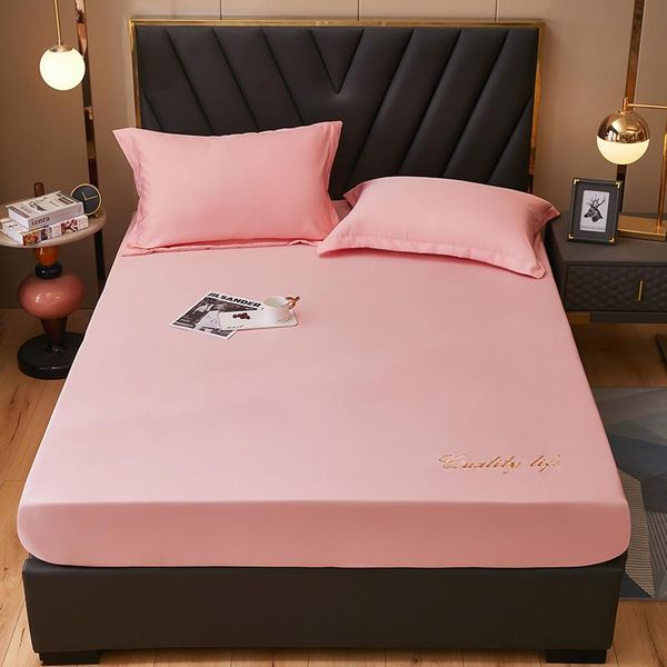 100% polyester four corners with elastic band bed sheet bedspread non-slip mattress cover dustproof pink color bedding sets
100% polyester four corners with elastic band bed sheet bedspread non-slip mattress cover dustproof pink color bedding sets