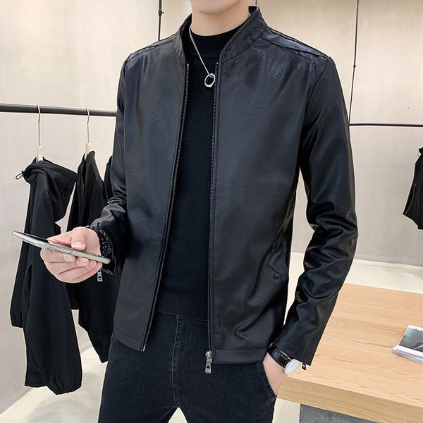 men's leather spring and autumn korean slim hsome youth motorcycle jacket coat fashion br, Black;brown
men's leather spring and autumn korean slim hsome youth motorcycle jacket coat fashion br, Black;brown