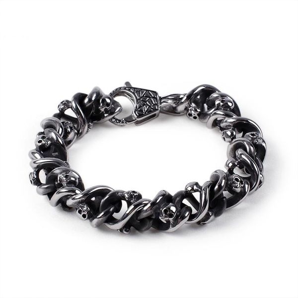 punk rock vintage men bracelet heavy black brush 316l stainless steel biker link chain mens bracelets male jewelry link,
punk rock vintage men bracelet heavy black brush 316l stainless steel biker link chain mens bracelets male jewelry link,