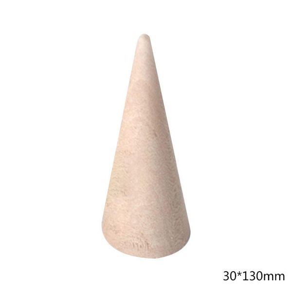 jewelry pouches, bags simple unpainted wooden ring holder display rack cone shape bracket organizer showcase diy cradts accessories, Pink;blue
jewelry pouches, bags simple unpainted wooden ring holder display rack cone shape bracket organizer showcase diy cradts accessories, Pink;blue