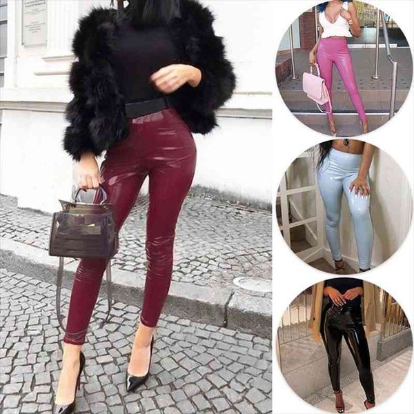 women latex pants elastic spring pu leather slim bodycon high waist female pencil trousers girls latex leggings korean, Black;white
women latex pants elastic spring pu leather slim bodycon high waist female pencil trousers girls latex leggings korean, Black;white