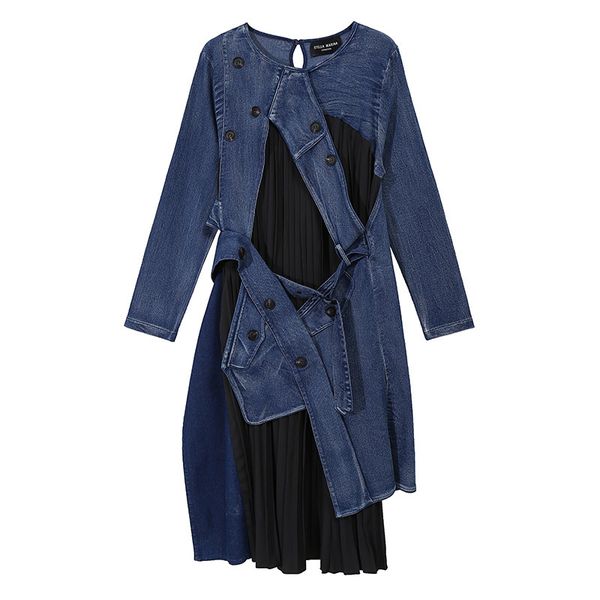 Vintage retro women with jagged loose buttons plus female size denim dress blazers a399, Black;gray
Vintage retro women with jagged loose buttons plus female size denim dress blazers a399, Black;gray