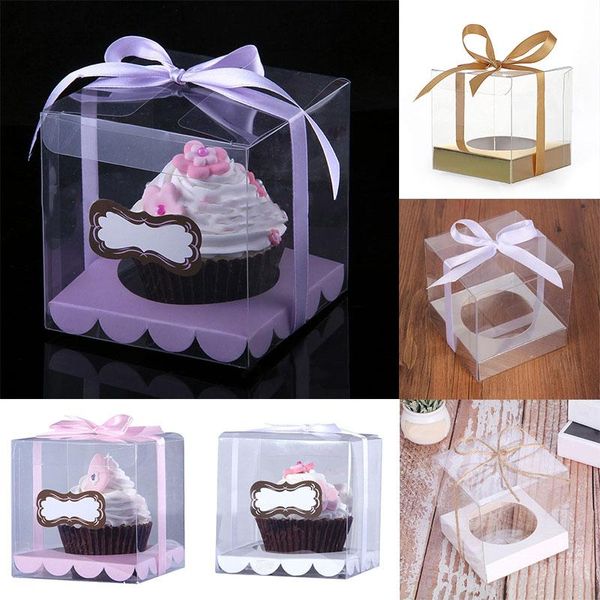 gift wrap 12pcs transparent cake boxes pvc packaging box organizers with ribbon wedding birthday party baking clear present
gift wrap 12pcs transparent cake boxes pvc packaging box organizers with ribbon wedding birthday party baking clear present