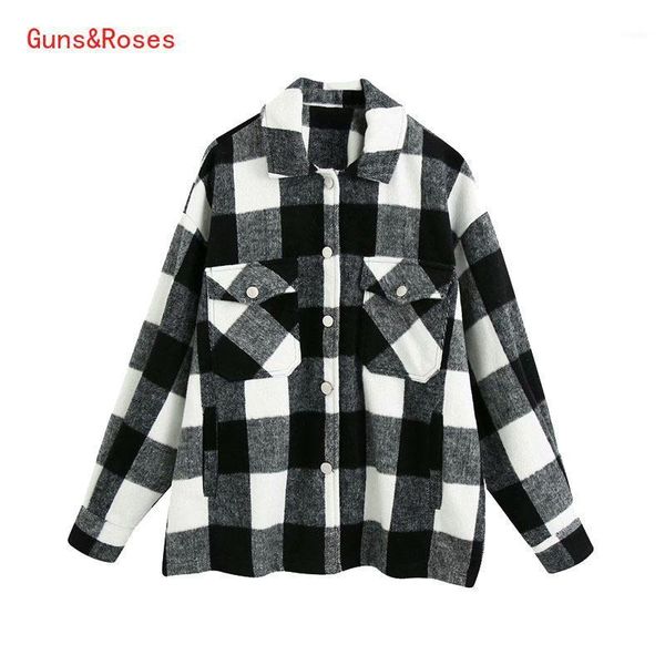 spring jackets for women 2021 fashion oversized plaid jacket coat vintage long sleeve pockets female chic women's, Black;brown
spring jackets for women 2021 fashion oversized plaid jacket coat vintage long sleeve pockets female chic women's, Black;brown