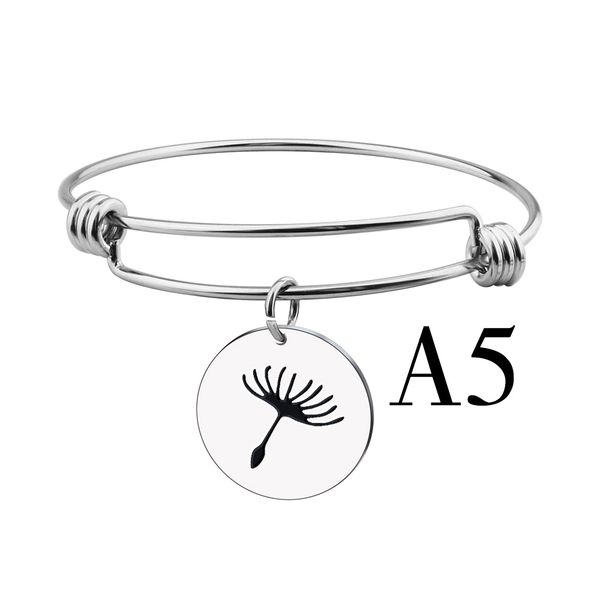 fashion simple dandelion bracelet round brand bangle necklace keychain jewelry wind stainless steel gift diy customizable wholesale, Black
fashion simple dandelion bracelet round brand bangle necklace keychain jewelry wind stainless steel gift diy customizable wholesale, Black