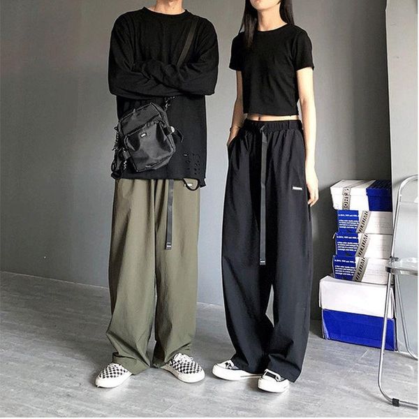 couple cargo pants 2021 summer japanese harajuku retro style cool loose straight port lazy casual wide-leg trousers men's, Black
couple cargo pants 2021 summer japanese harajuku retro style cool loose straight port lazy casual wide-leg trousers men's, Black