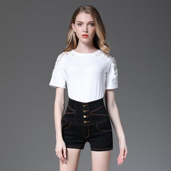 summer arrival women denim shorts high waist black pattern cotton casual style loose design women's, White;black
summer arrival women denim shorts high waist black pattern cotton casual style loose design women's, White;black