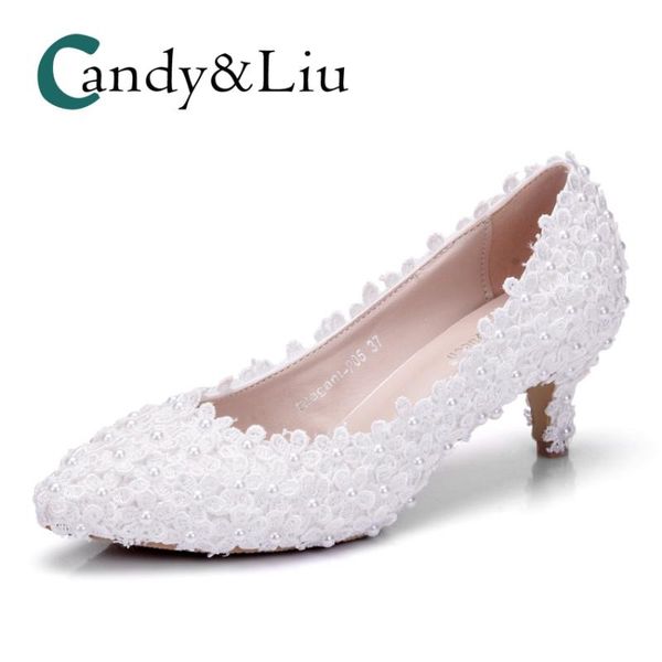 dress shoes white lace flower wedding appliques pearl beaded chunky heel pointed toe women pumps slip-on boat party banquet pregnant, Black
dress shoes white lace flower wedding appliques pearl beaded chunky heel pointed toe women pumps slip-on boat party banquet pregnant, Black