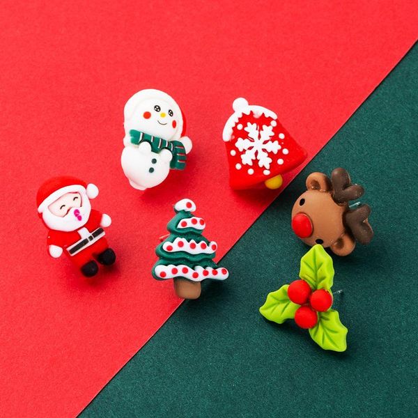 stud cute christmas earrings santa claus elk resin female women sweet snowman xmas jewelry gifts, Golden;silver
stud cute christmas earrings santa claus elk resin female women sweet snowman xmas jewelry gifts, Golden;silver
