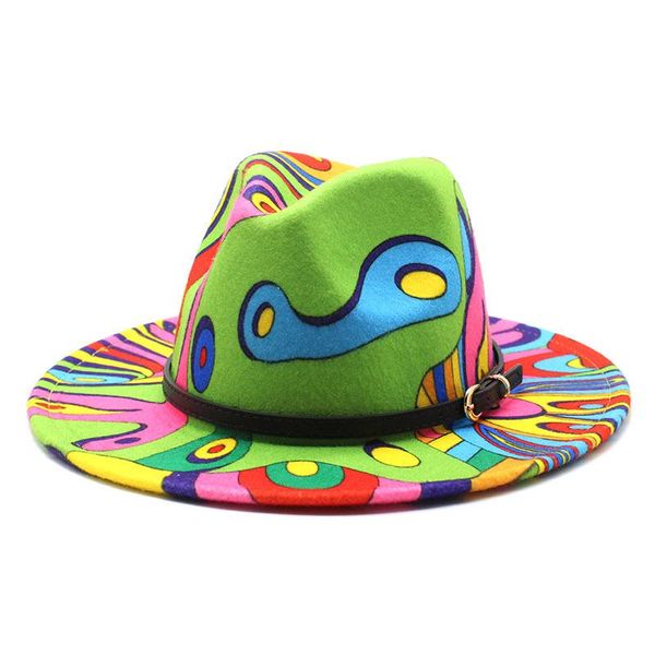 stingy brim hats sell fashion tie dye wide autumn and winter fedora for women vintage panama elegant gentleman colorful caps, Blue;gray
stingy brim hats sell fashion tie dye wide autumn and winter fedora for women vintage panama elegant gentleman colorful caps, Blue;gray