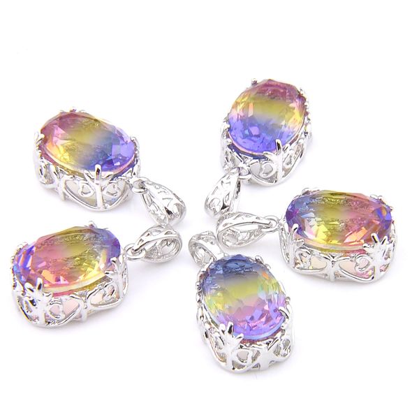 mix 5 pieces pendants luckyshine shine oval cut rainbow mystic watermelone tourmaline gemstone 925 silver pendant necklaces
mix 5 pieces pendants luckyshine shine oval cut rainbow mystic watermelone tourmaline gemstone 925 silver pendant necklaces