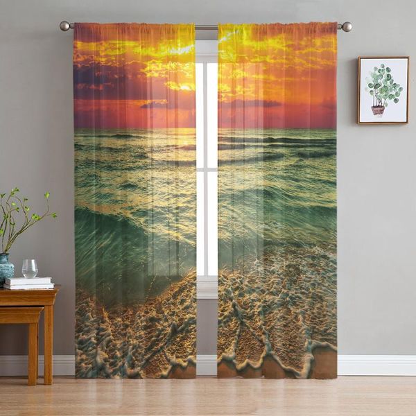 curtain & drapes the sea sunset beach tulle curtains for living room decoration modern chiffon sheer voile kitchen
curtain & drapes the sea sunset beach tulle curtains for living room decoration modern chiffon sheer voile kitchen