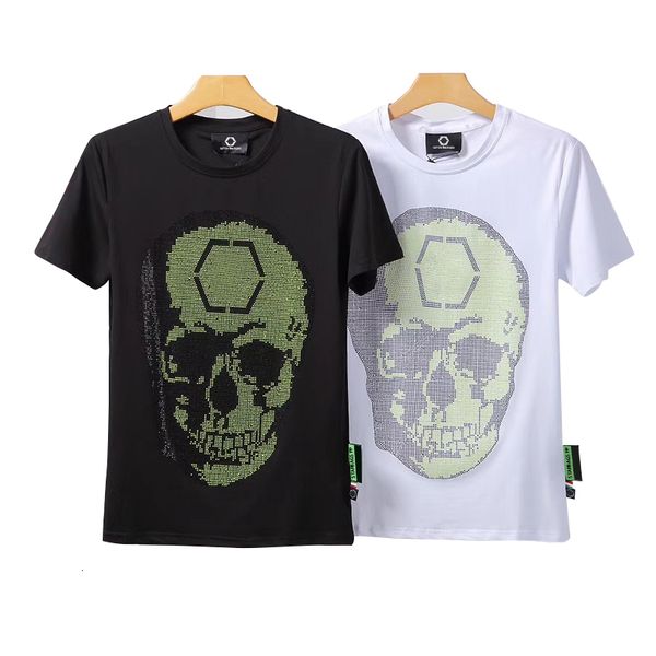 men's t-shirts original colour starbags diamond cotton skull around the neck short sleeve male custom shirt with screen printing, White;black
men's t-shirts original colour starbags diamond cotton skull around the neck short sleeve male custom shirt with screen printing, White;black